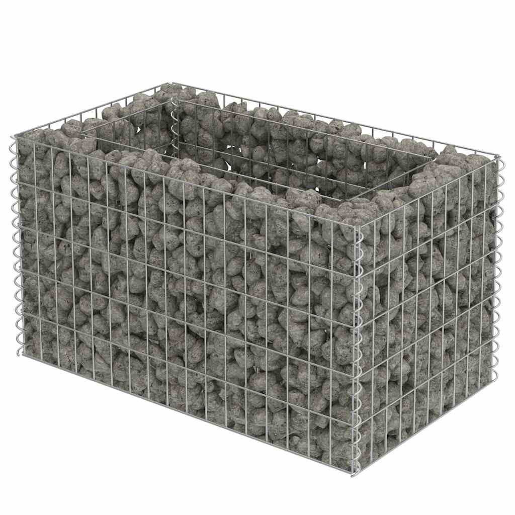 Deluke Gabionen Silber 90x50x50 cm