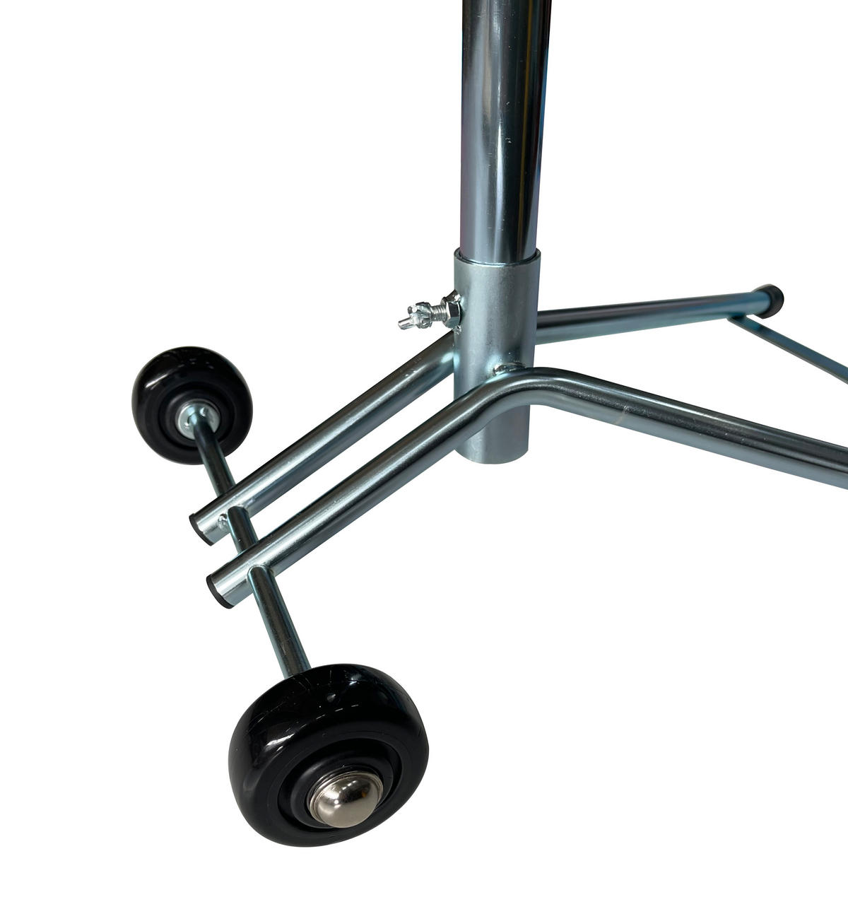 ROLLBARER Müllsackständer mit 2 Rollen verzinkt - Silberfarben, Metall (40/100/40cm) - QUICK STAR