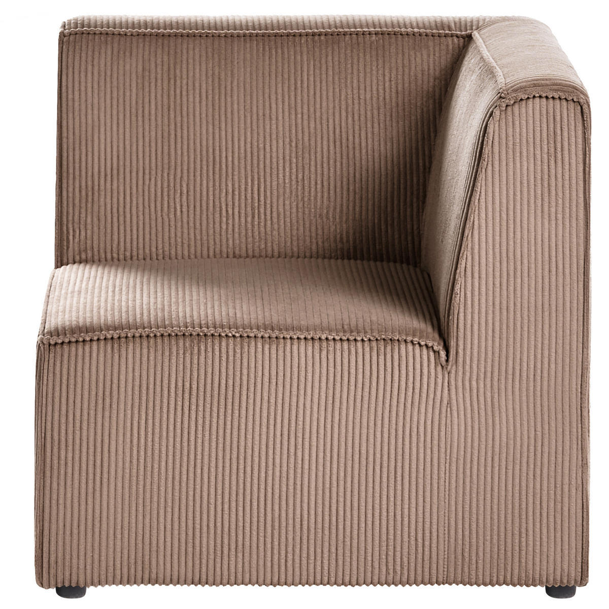 MODULÁRNÍ POHOVKA 2-místná Pískově béžová Manšestr Lemvig - písková barva/béžová, textil (166/78/83cm) - Beliani