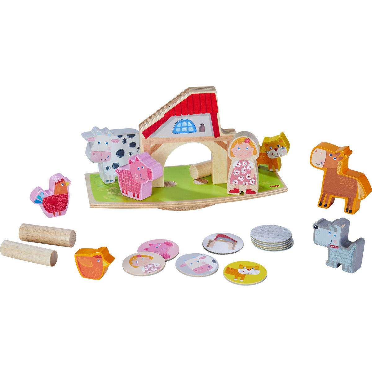 STAPELSPIEL Tierischer Balanceakt - Multicolor, Kunststoff (23.8/28.8cm) - Haba