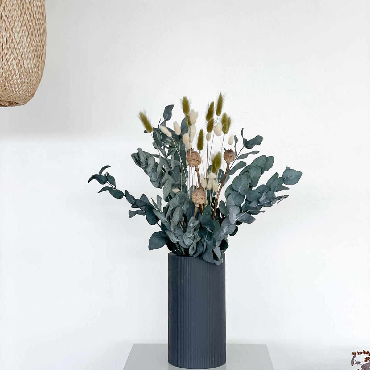TROCKENBLUMENSTRAUSS Eukalyptus Evergreen - beige / 50 cm - Beige, Naturmaterialien (50cm) - Lykke & You