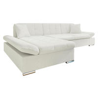 ECKSOFA Malwi Premium, Seite: Links - Creme, Holz/Textil (278/161cm) - MIRJAN24