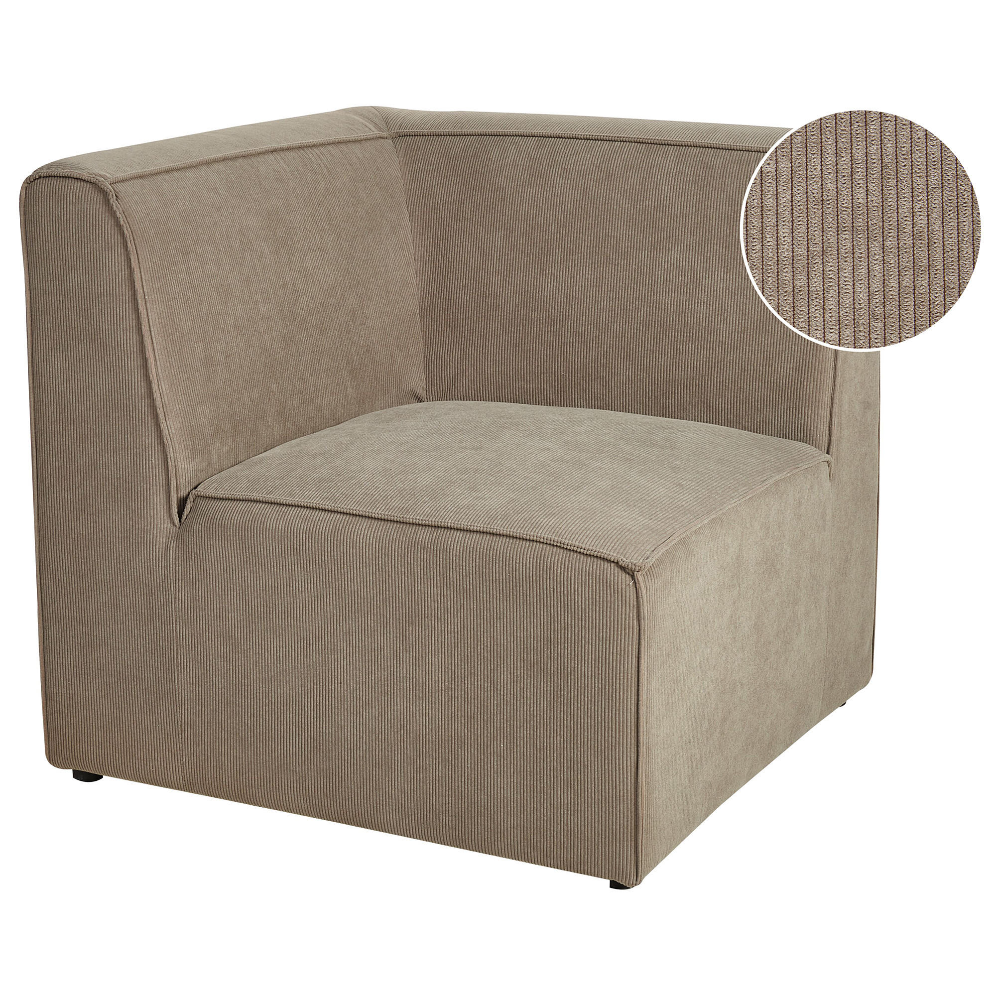 Beliani Eckmodul Taupe 83x78x83 cm