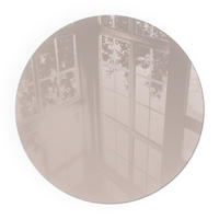 GLASPLATTE für Kamin Ø 70 cm - Beige, Glas (70/70/0.4cm) - TULUP