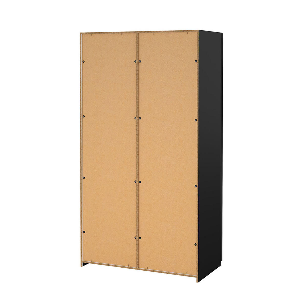 SCHIEBETÜRENSCHRANK, Como, Schwarz, Holzwerkstoff, 119 x 67 x 221 cm - Schwarz, Holzwerkstoff (119/221/67cm) - ebuy24