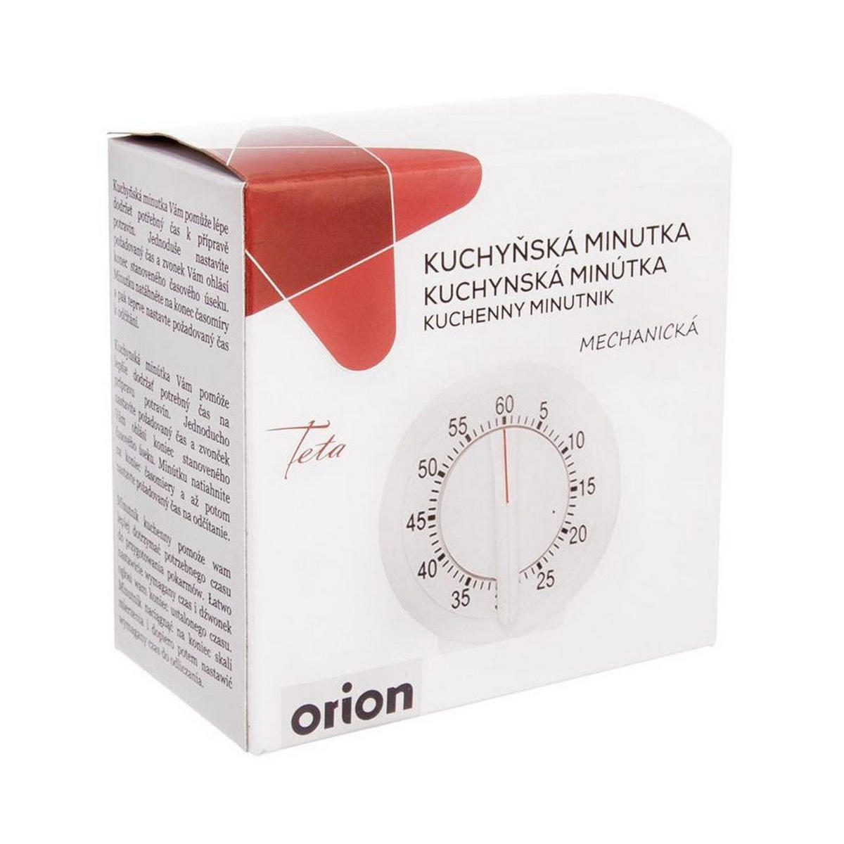 KÜCHENTIMER Weiß - Weiß, Kunststoff (9/9.5/5cm) - Orion 