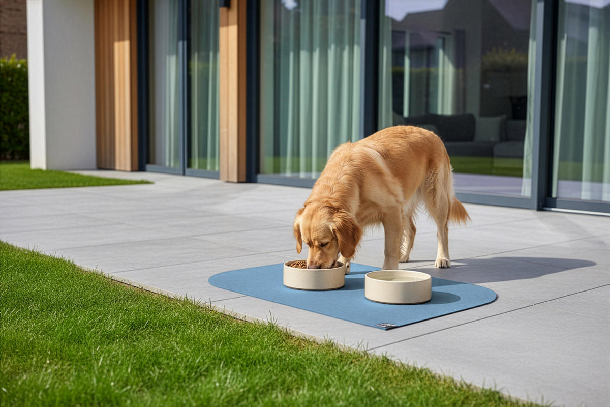 NAPFUNTERLAGE, Öko-Tex, Blattform Hellblau 60 x 90 cm - Hellblau, Textil (90/60cm) - SANOZOO