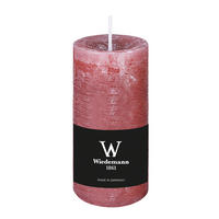 STUMPENKERZE Rustik Marble Style Altrosa 120 x Ø 58 mm, 1 Stück - Altrosa, Paraffin (6/12cm) - Wiedemann Kerzen
