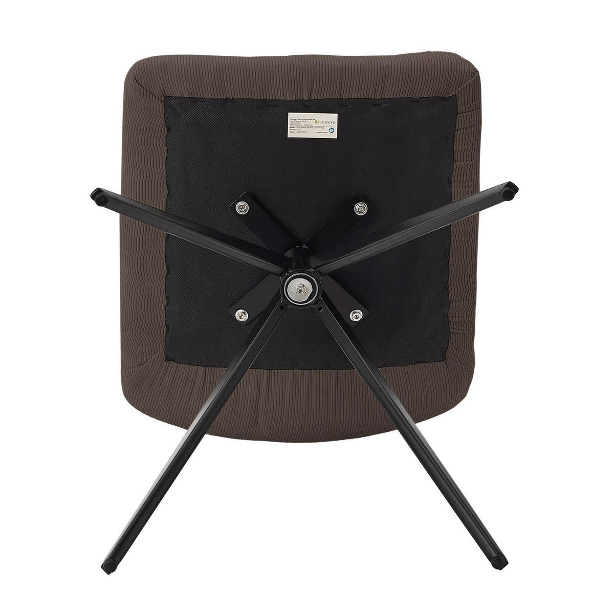DREHSTUHL Dallas cord braun (2er-Set) - Braun, Textil (45/84/45cm) - Juskys