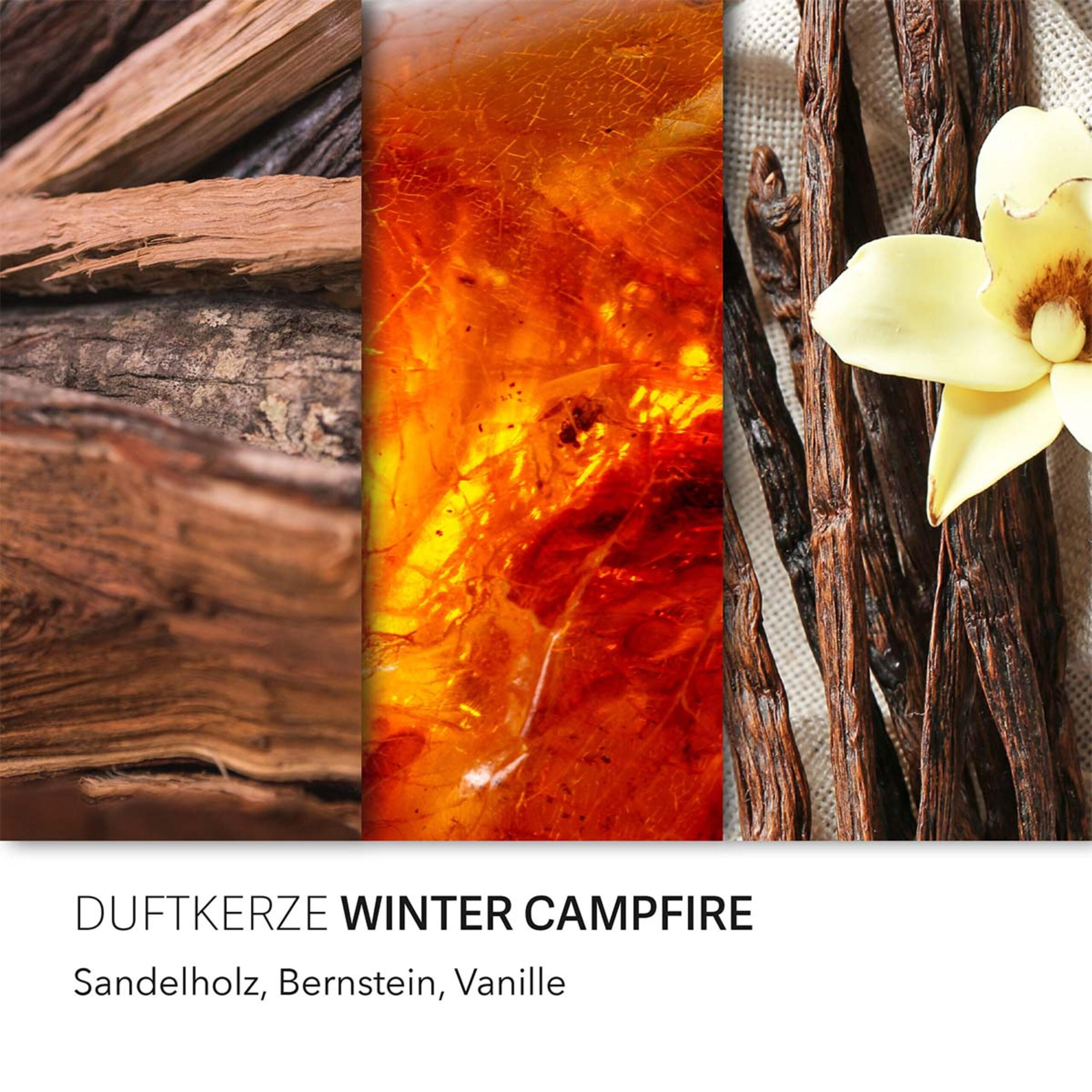 DUFTKERZE CandleBrothers - Grau, Naturmaterialien/Glas (13cm)