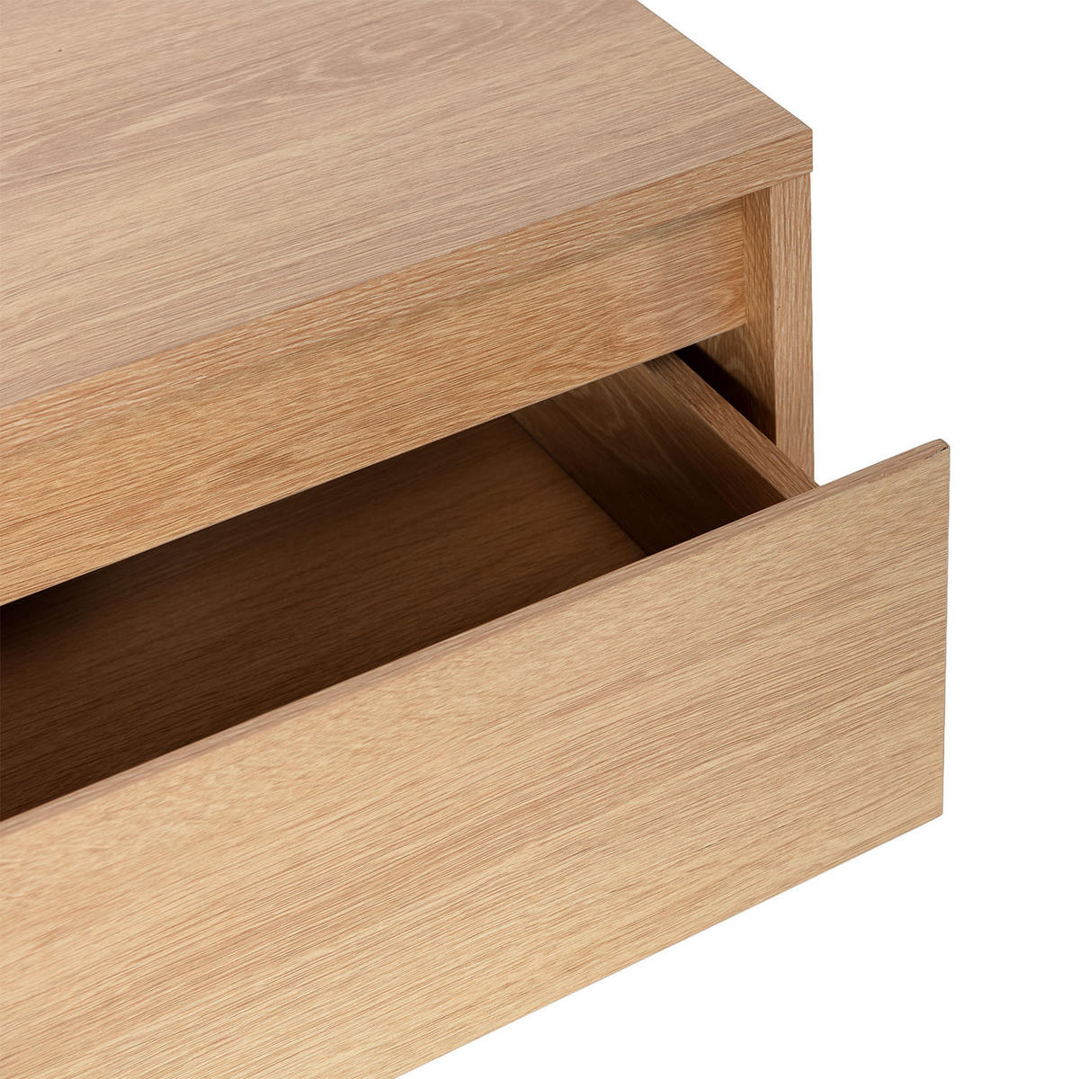 SCHWEBENDER NACHTTISCH Tori Eichenfarbe - Honigeiche, Holzwerkstoff (40/22/35cm) - VS Venta-stock