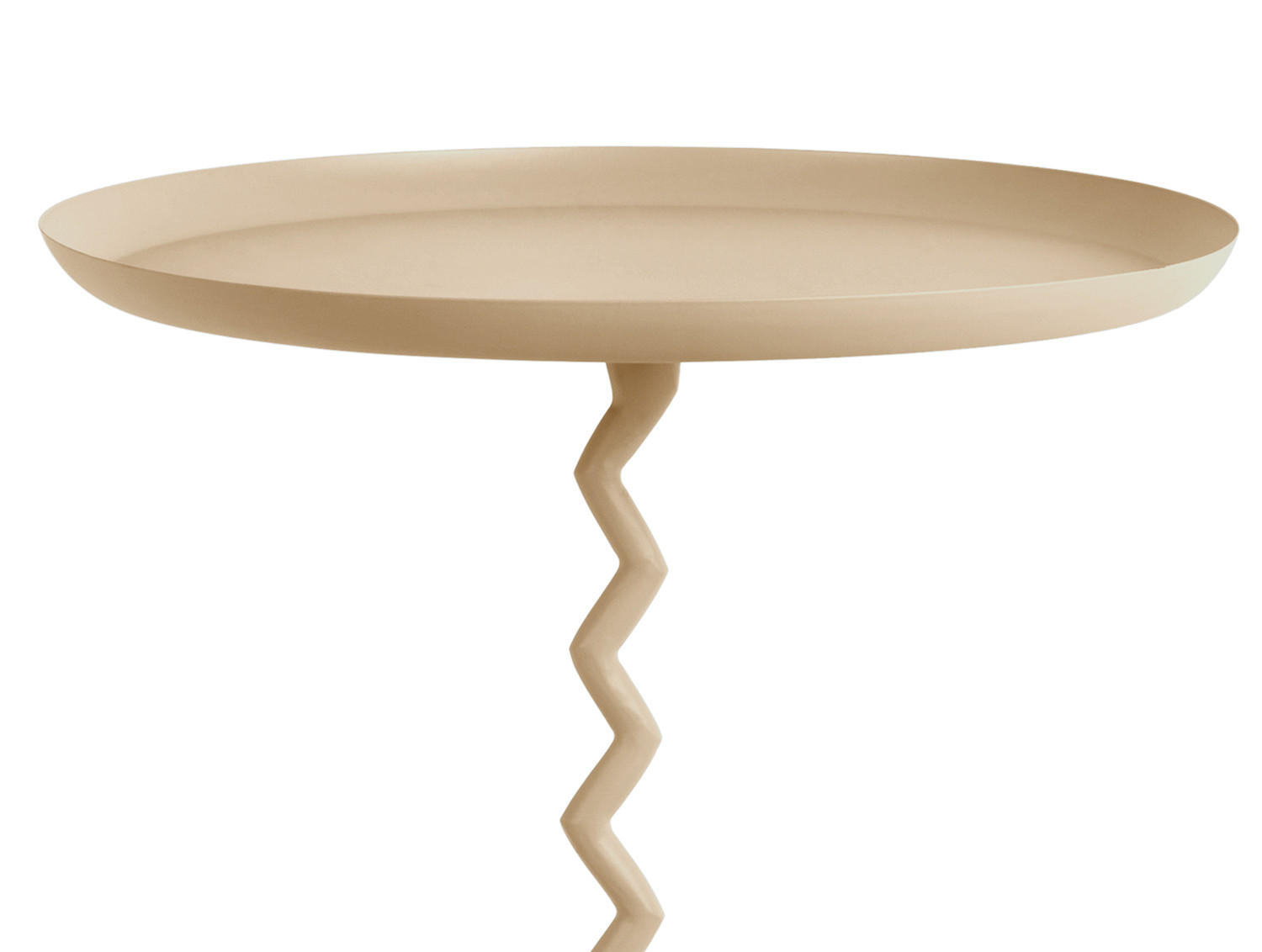 BEISTELLTISCH Zig Zag 44/44/52 cm - Braun, Metall (44/44/52cm) - Leitmotiv