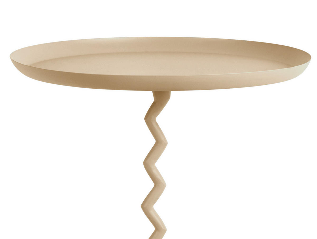 BEISTELLTISCH Zig Zag 44/44/52 cm - Braun, Metall (44/44/52cm) - Leitmotiv