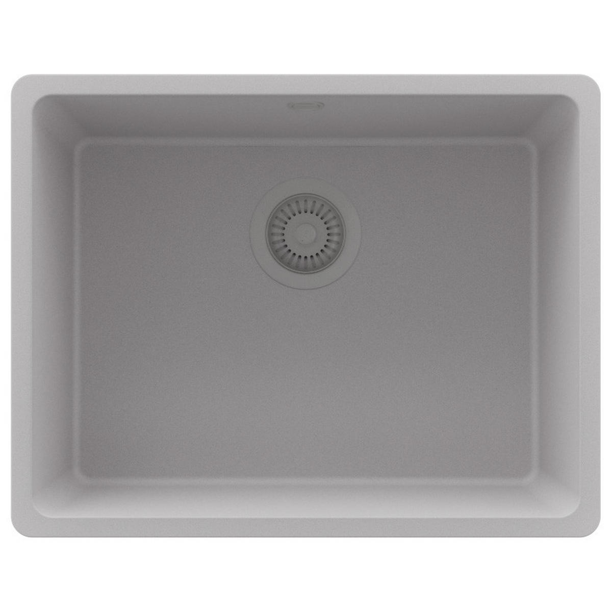 SPÜLBECKEN Venedig Slim Easy, 2-er set Grau 56/44 cm 1 Becken + Ablauf-Set ab 60er Unterschrank - Grau, Kunststoff (56/20/44cm) - Primagran