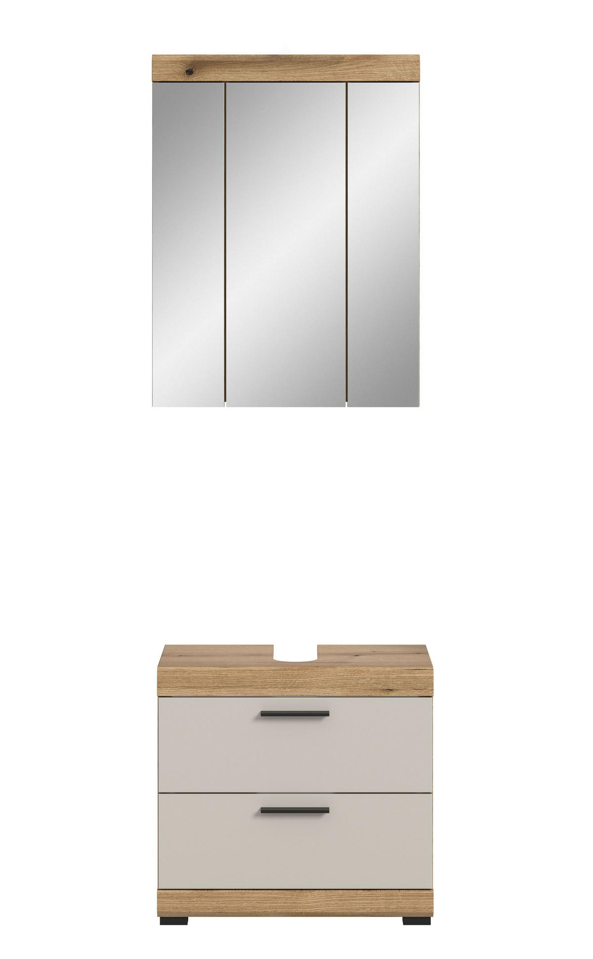 BADEZIMMER Vento 2-tlg. (B/H/T: ca. 60/191/34 cm) in Evoak Oak - Eiche Artisan, Holz (60/191/34cm)