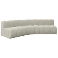 ECKSOFA modulares Sofa Montra-L1 - 290x174x70 cm Hellgrau - Hellgrau, Holzwerkstoff/Textil (290/174cm) - ALTDECOR