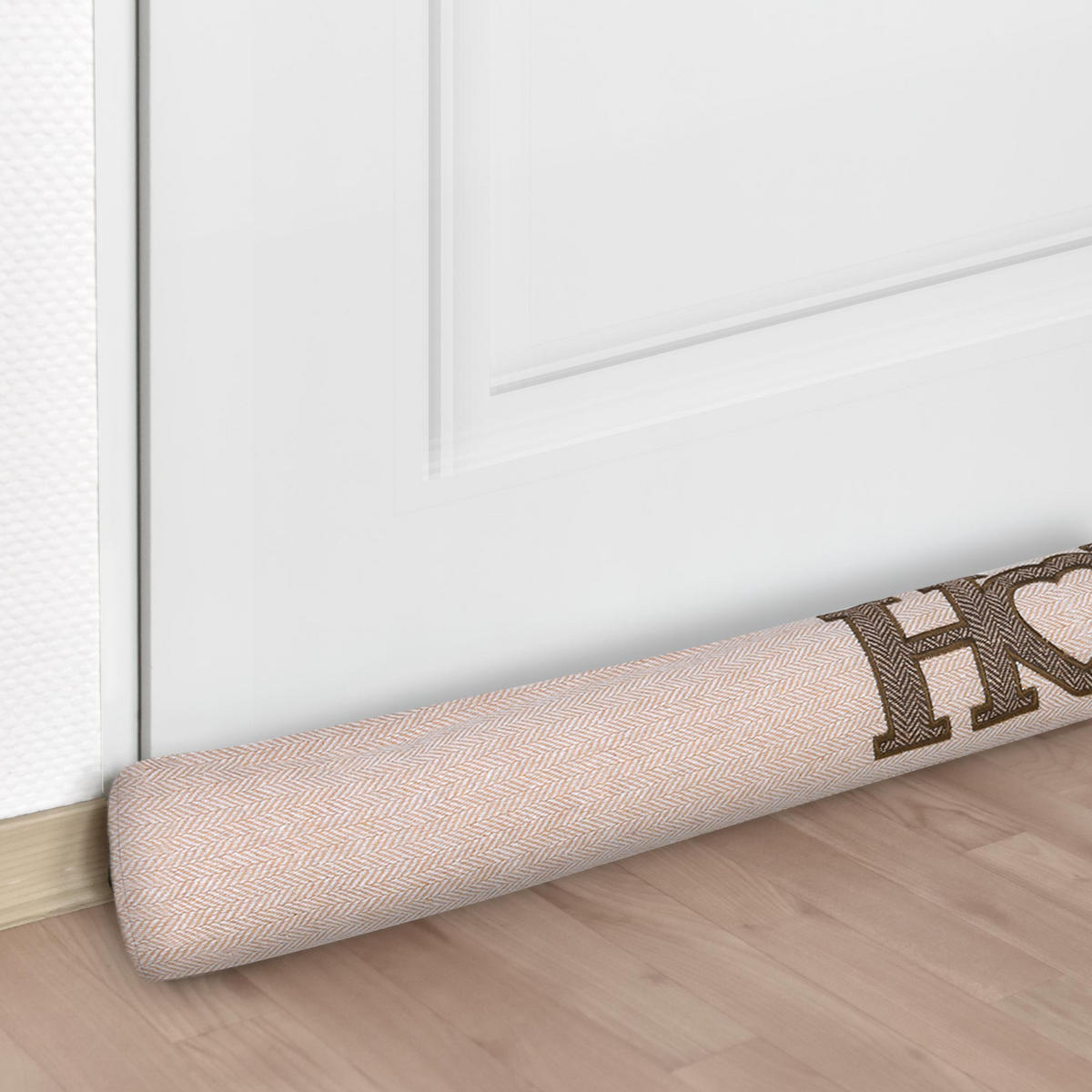 ZUGLUFTSTOPPER Tuuli HE 8x90cm Natur (2ltg) - Naturfarben, Textil (8/90cm) - Beautissu 