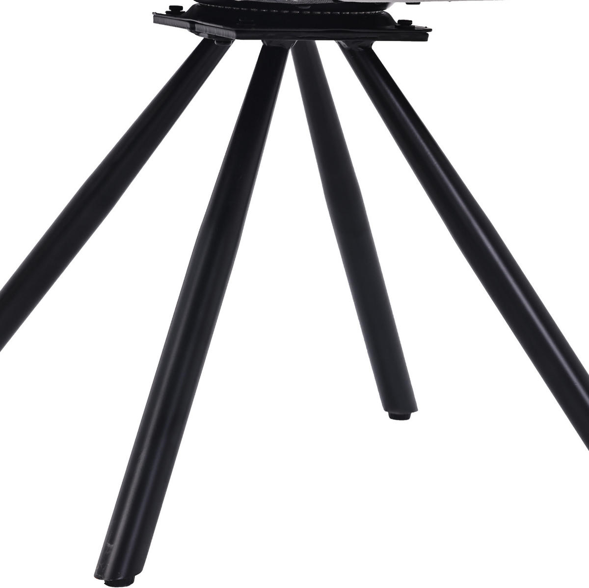 ESSZIMMERSTUHL 4er-Set drehbar Samt Gray - Grau, Metall (54/72/59.1cm) - Meubliv
