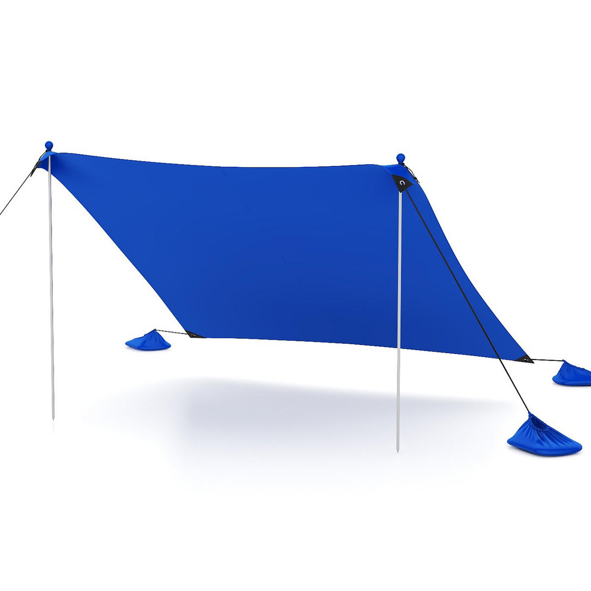 STRANDZELT Blau - Blau, Kunststoff (300/300cm) - COSTWAY