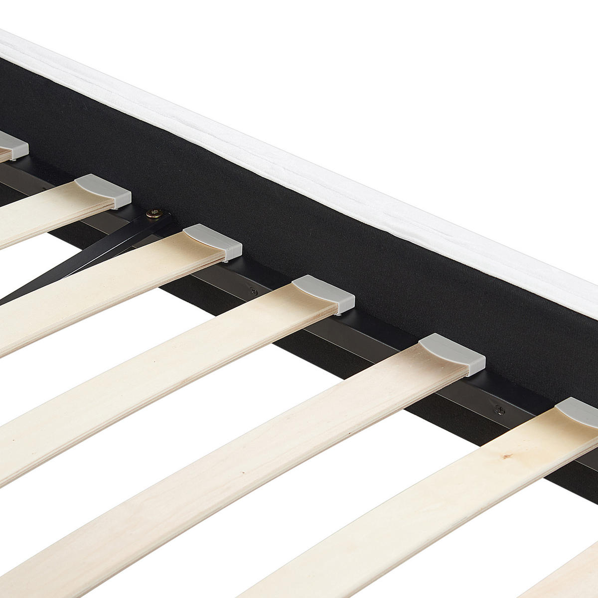 POLSTERBETT 180/200cm Weiß Fitou - Weiß, Textil (180/200cm) - Beliani