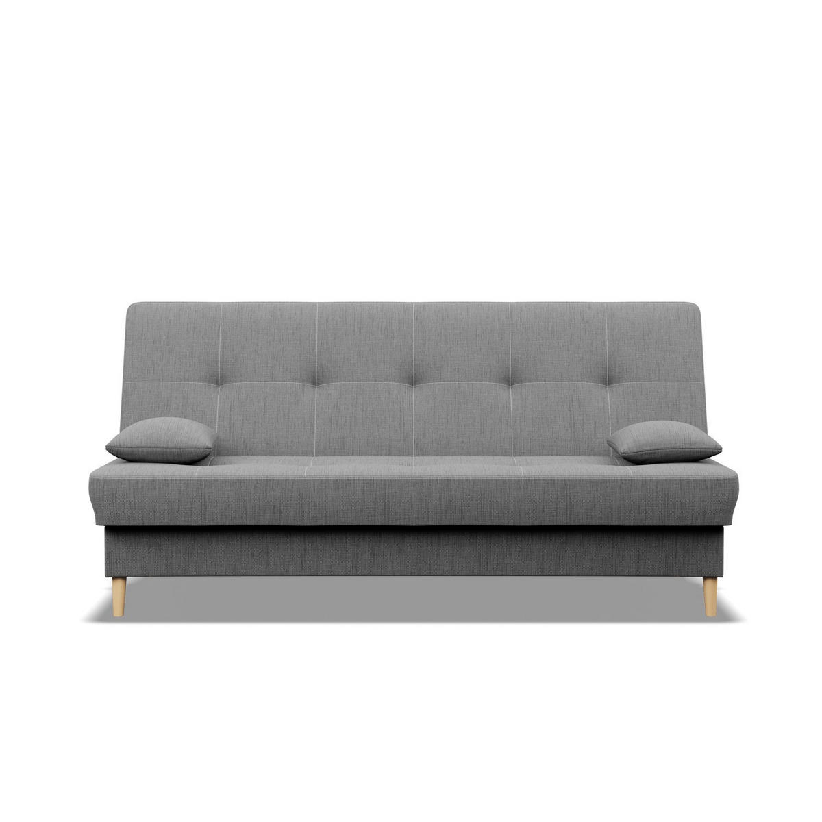 SOFA 3-SITZER MIT SCHLAFFUNKTION AVENTO Hellgrau - Hellgrau, Textil (93/96/200cm) - Mebligo