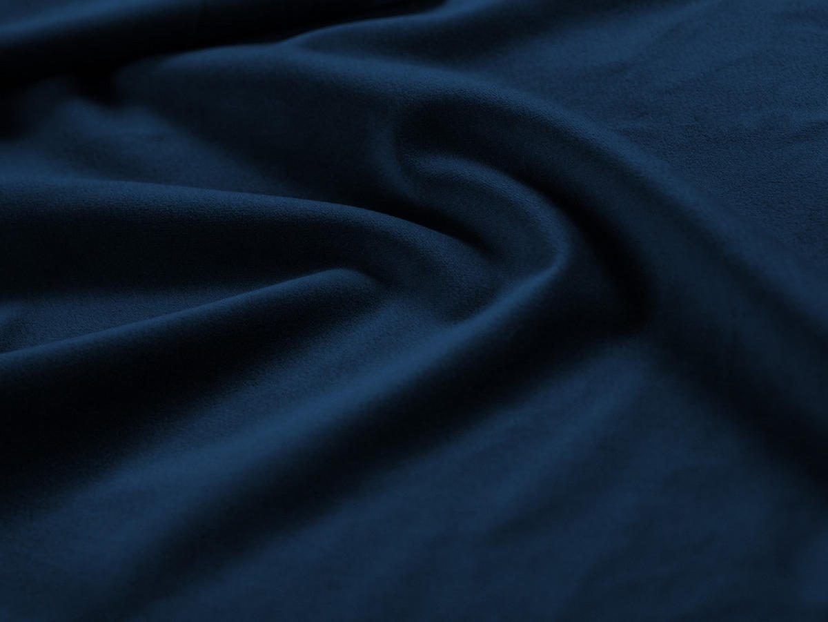 BETT mit Bettkasten und Kopfteil Bellis aus Samt königsblau 180x200cm - Blau, Textil (180/200cm) - Micadoni