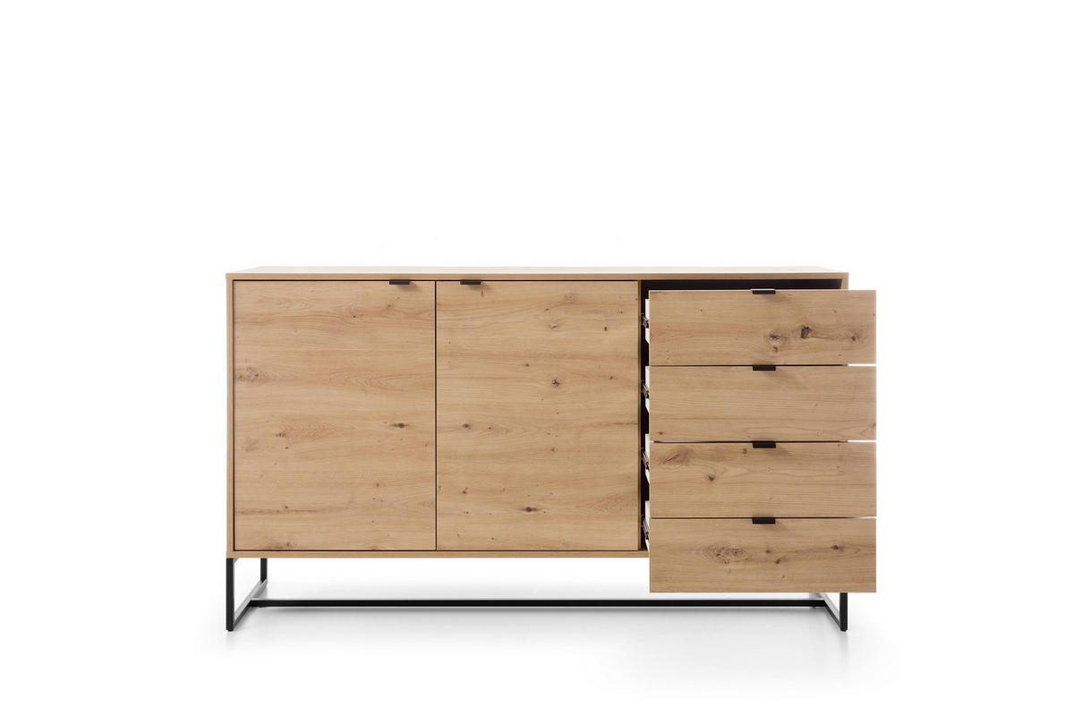 SIDEBOARD BEIGE - Beige, Holzwerkstoff (153/89/39cm) - FURNLUX