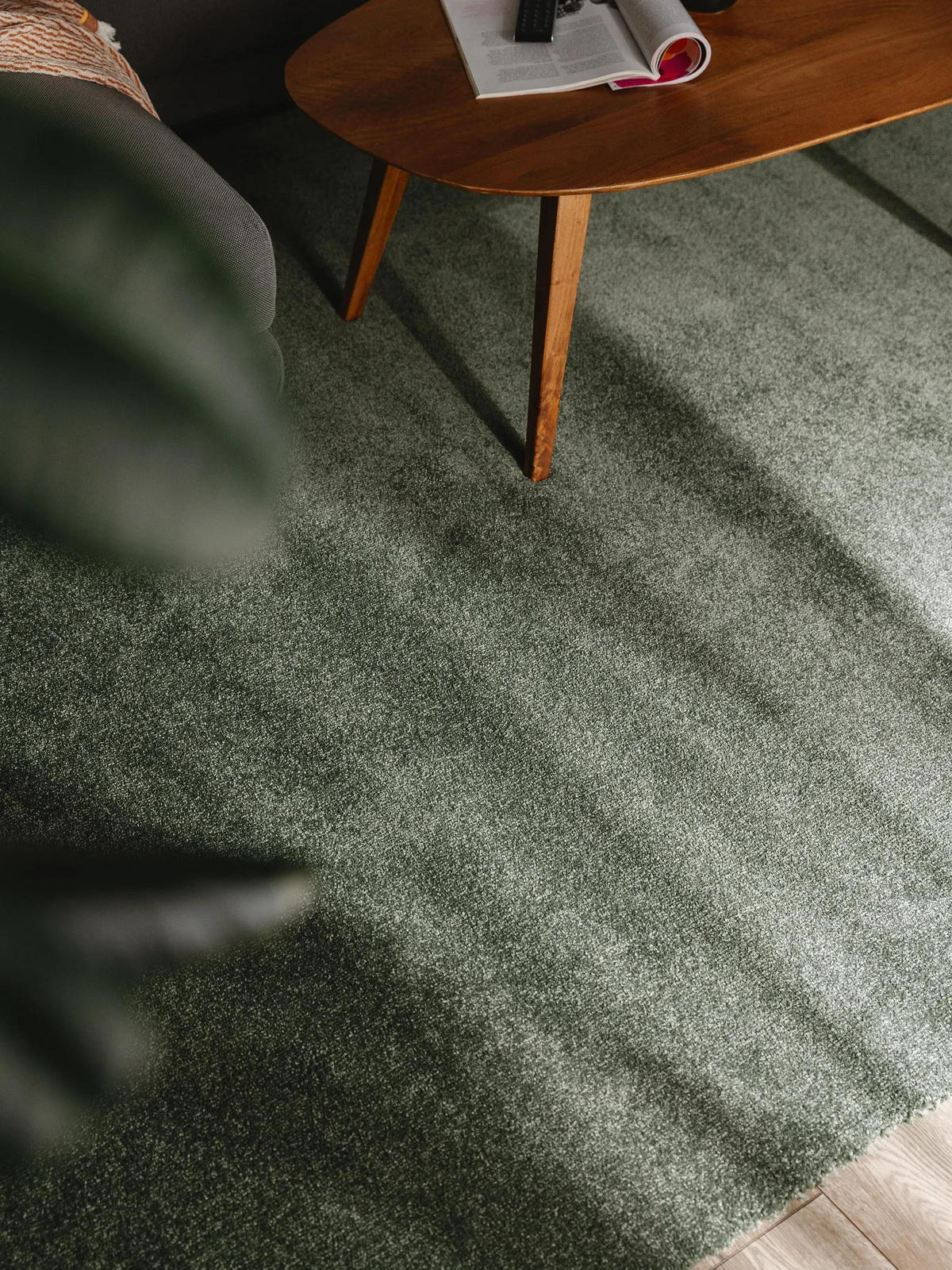 PRALNA kosmata preproga Melvin zelena 200x300 cm - zelena, umetna masa (200/300cm) - benuta Nest