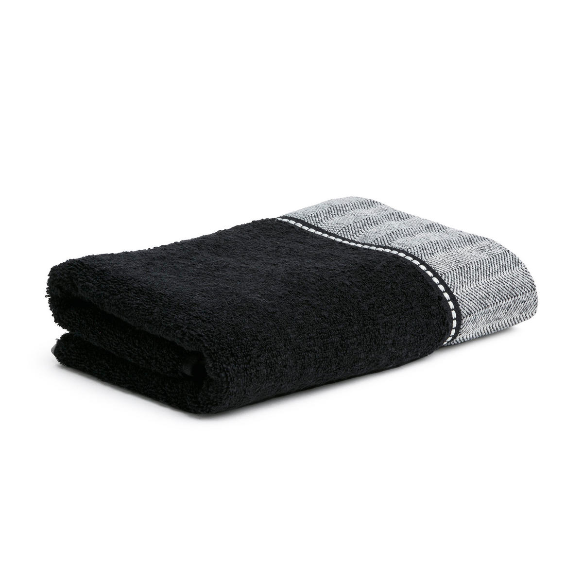 HANDTUCH BROOKLYN - Schwarz, Textil (50/100cm) - MÖVE