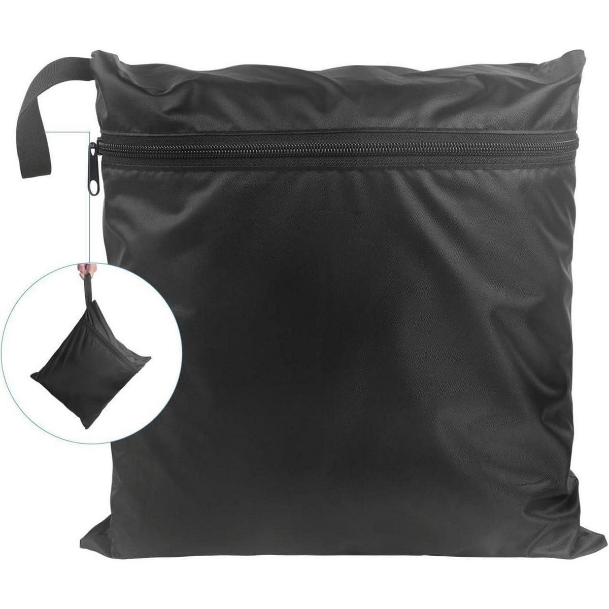 ABDECKUNG für Gartenmöbel Rund Ø90x71cm Wasserdicht Oxford Polyester - Schwarz, Kunststoff (1/1/1cm)