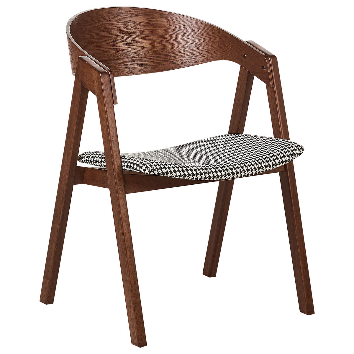 ESSZIMMERSTUHL 2er-Set Braun Yuba - Schwarz/Braun, Holzwerkstoff (56/79/44cm) - Beliani