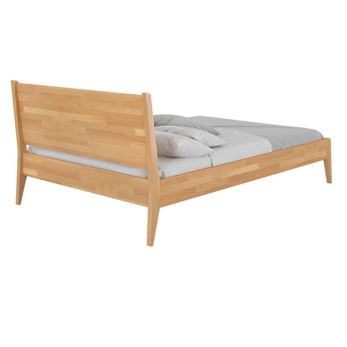 MASSIVHOLZBETT Radom 180/200 in Naturfarben, Buche-lackiert - Buchefarben, Holz/Buchenholz (180/200cm) - Visby