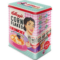 VORRATSDOSE L Kellogg's Happy Hostess - Multicolor, Metall (14/20/10cm) - Nostalgic-Art