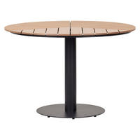 GARTENTISCH Schwarz - Schwarz, Holzwerkstoff (113/113/70cm) - ebuy24