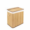 WÄSCHEKORB MIT DECKEL BAMBOO - Naturfarben, Naturmaterialien (52/60/32cm) - WohnDirect