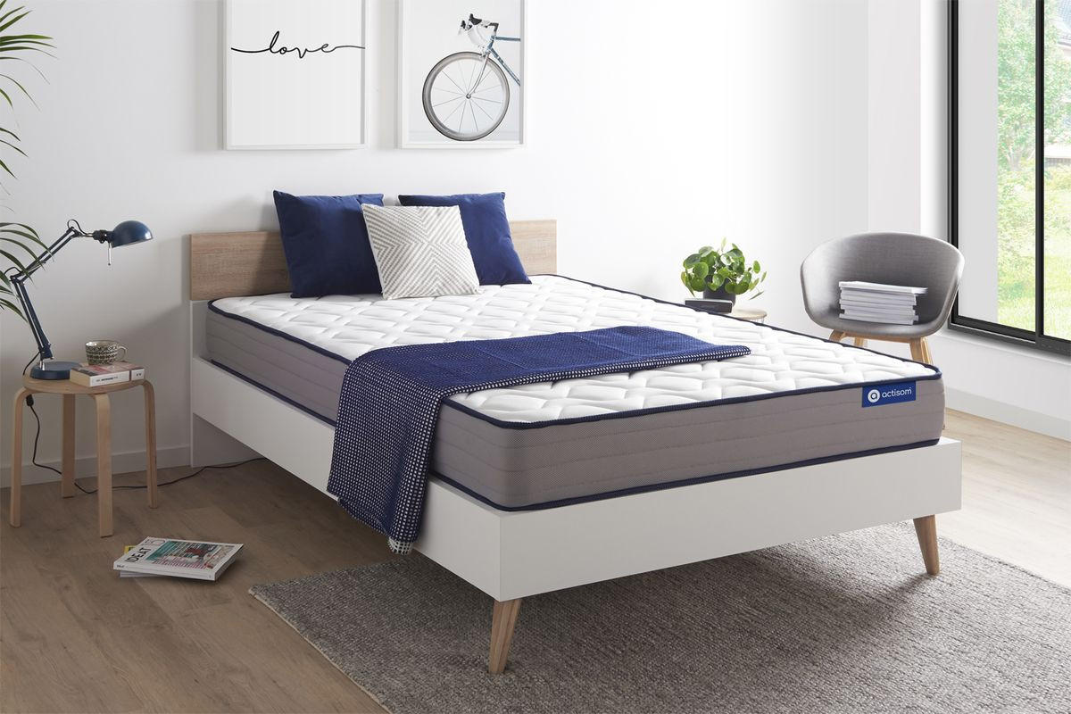 MATRATZE Actilatex form Latex und Memory-Schaum 160 x 195 cm h3 - Weiß, Textil (160/195cm) - ACTISOM
