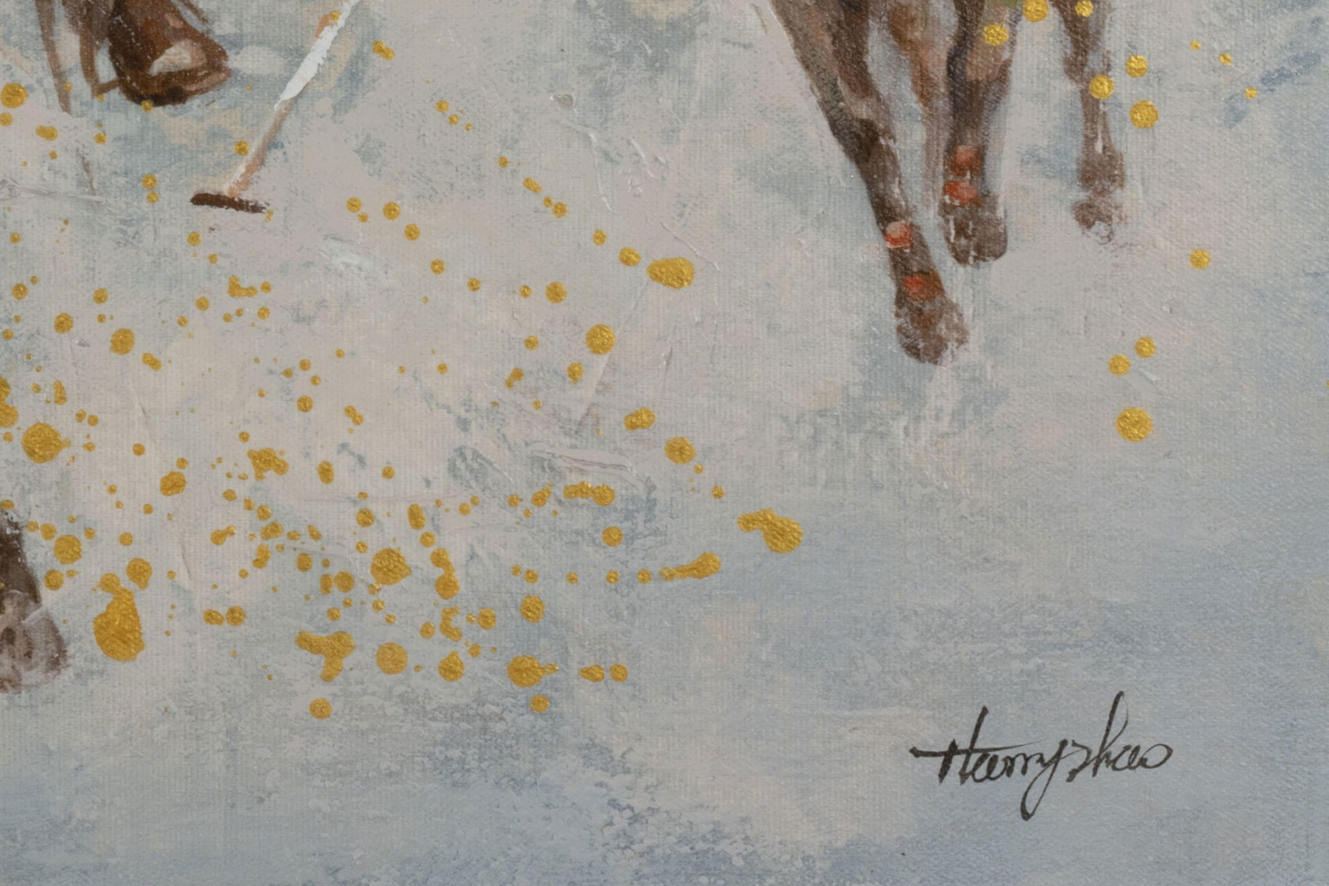 Thumbnail - Kunstloft Acrylbild, Blau, Gold, Textil, Holz, 90x60 cm, Bilder und Zubehör, Wandbilder, Leinwandbilder