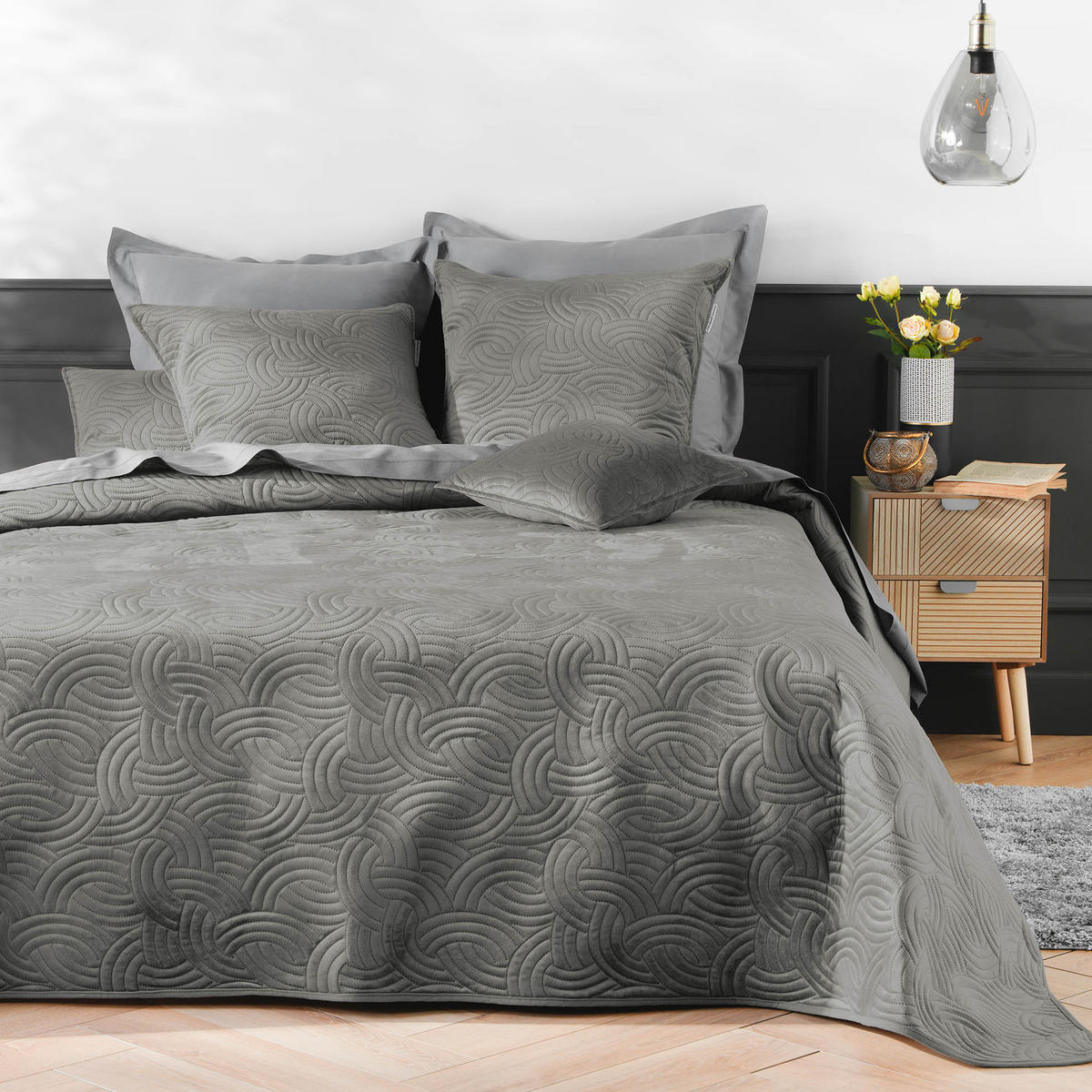 KISSENBEZUG für Wohnzimmer Solange 60/60/1 cm - Grau, Textil (60/60cm) - Douceur d´intérieur