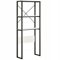 BADEZIMMERREGAL, braun 66/34/160 cm - Braun, Holzwerkstoff (66/160/34cm)