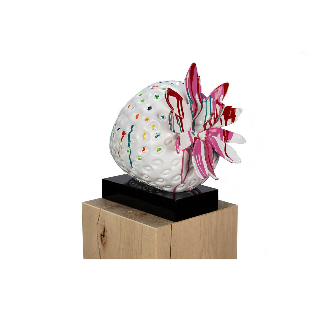Thumbnail - Kunstloft Skulptur, Weiß, Mehrfarbig, Stein, 44x39x28 cm, Dekoration, Skulpturen & Dekoobjekte, Skulpturen