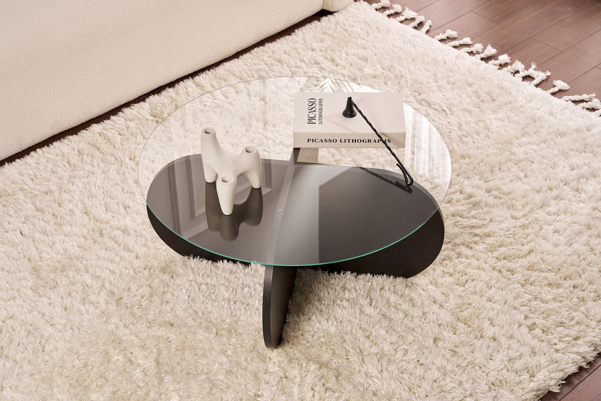 COUCHTISCH aeris Schwarz - Schwarz, Holz (75/75/35cm) - Habitat Garten