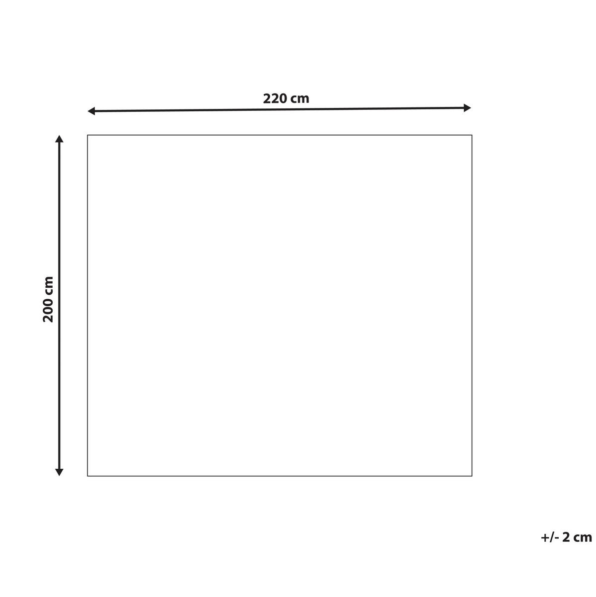 DECKE Weiß Bjas 200/220 cm - Weiß, Textil (200/220cm) - Beliani