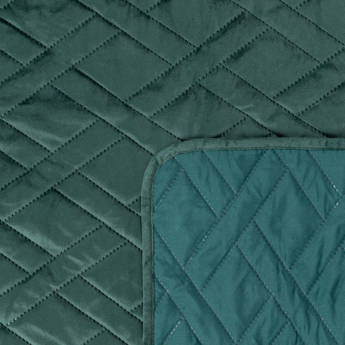 TAGESDECKE Tuala grün 200/220 cm - Grün, Textil (200/220cm) - Homla