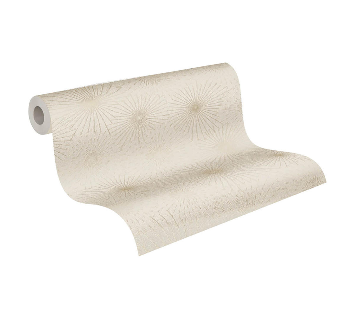 VLIESTAPETE Beige 53/1005 cm - Goldfarben, Textil (53/1cm) - KUNSTLOFT