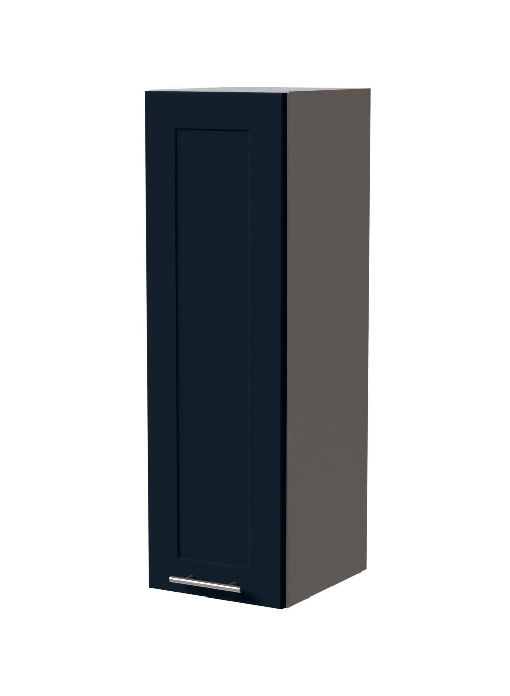 HÄNGESCHRANK Oslo W4/30 Grau / Indigo Matt 30 / 32,5 / 96cm - Dunkelblau/Grau, Holz/Holzwerkstoff (30/96/32.5cm) - Feldmann-Wohnen