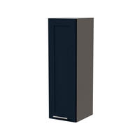 HÄNGESCHRANK Oslo W4/30 Grau / Indigo Matt 30 / 32,5 / 96cm - Dunkelblau/Grau, Holz/Holzwerkstoff (30/96/32.5cm) - Feldmann-Wohnen