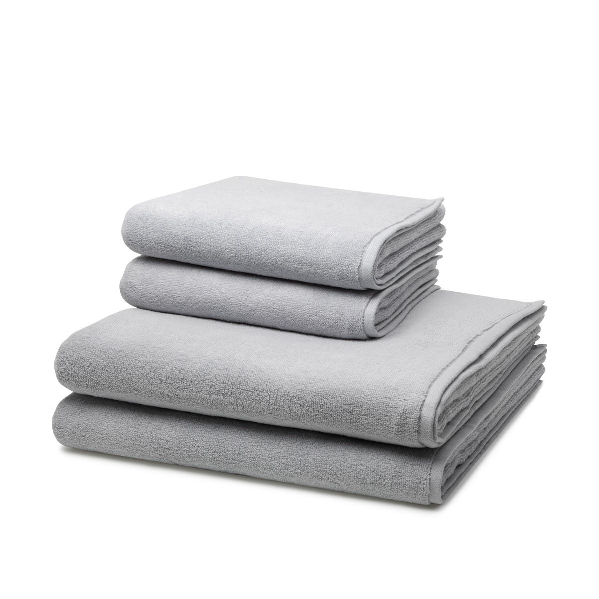 FROTTIERSET Sensual Skin 4-teilig - Hellgrau, Textil (50/100cm) - Ross