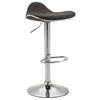 BARHOCKER Shangrila, Gestell Metall in Chromoptik, Stoff Dunkelgrau - Chromfarben/Dunkelgrau, Textil/Metall (45/91/45cm) - TPFLiving