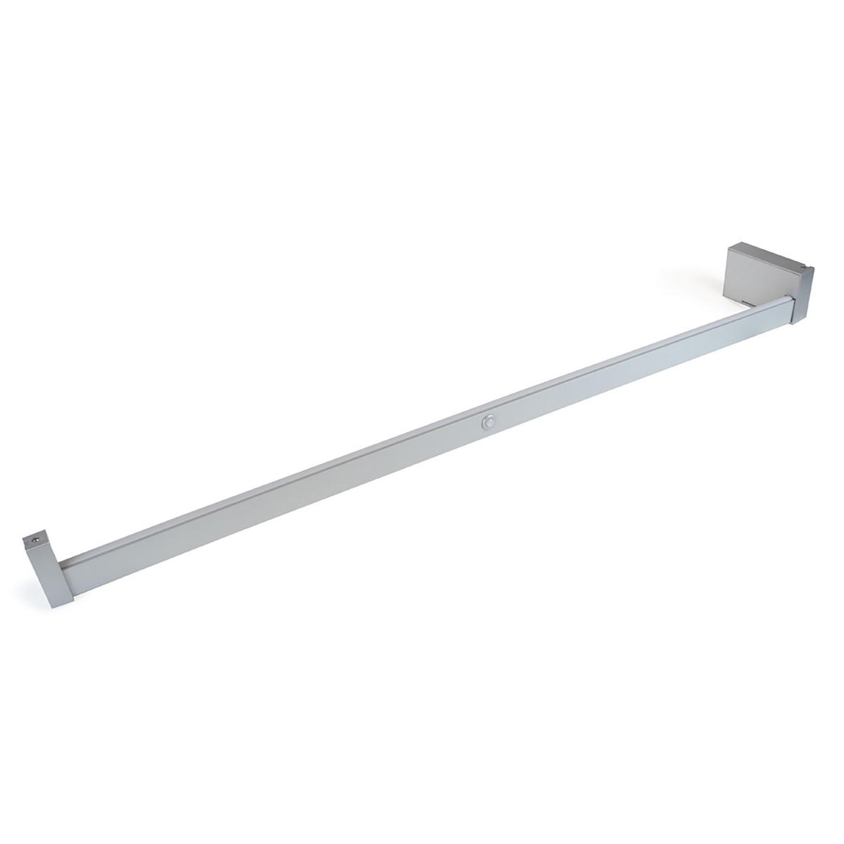 GARDEROBENSTANGE mit LED-Licht Castor, mit abnehmbarer Batterie und Bewegungssensor, L1.158mm, Kunststoff und Aluminium, Metallisch grau - Dunkelgrau, Kunststoff (10.5/7/115.8cm) - EMUCA