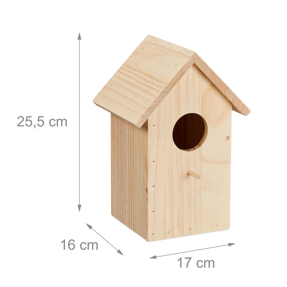 NISTKASTEN - Hellbraun, Holz (17/25.5/16cm) - Relaxdays